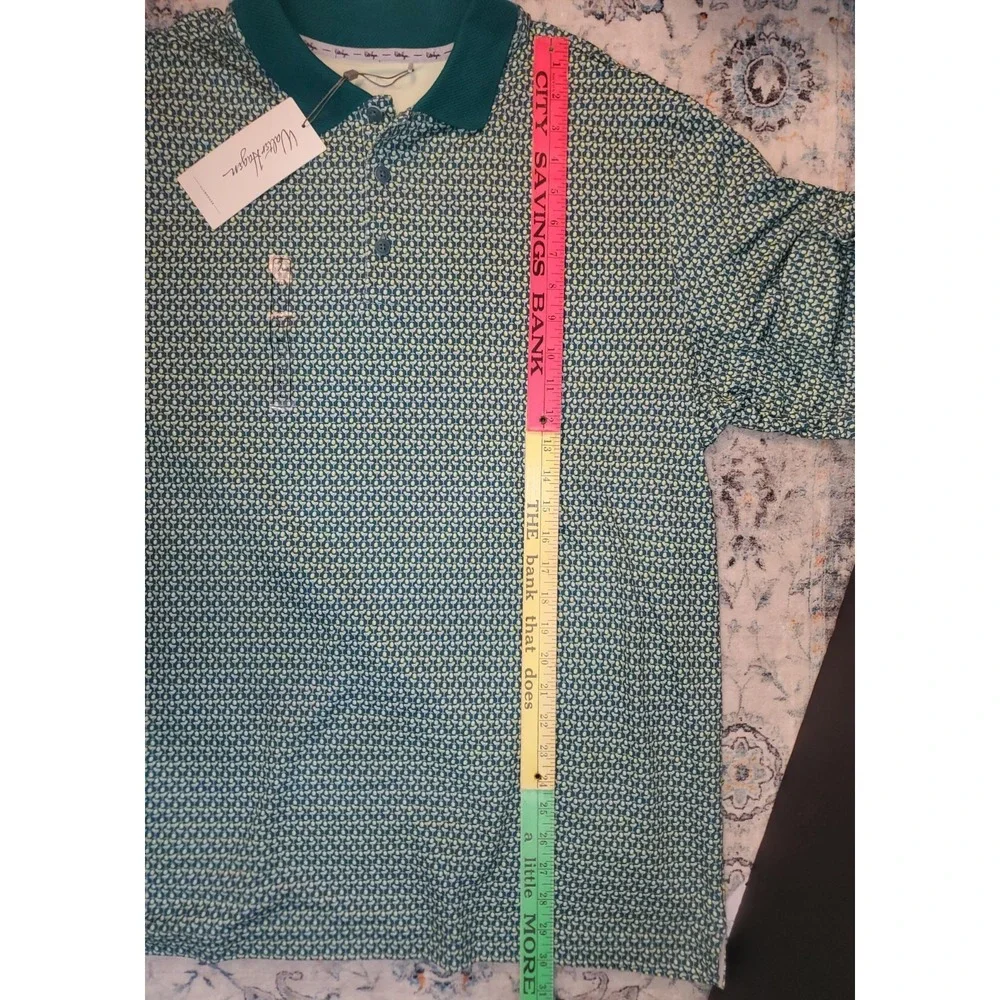 NWT Walter Hagen Green Clubhouse 19th Hole Premium Golf Polo Men's Sz XL - Picture 8 of 8